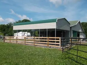 Regular RV Cover With Side Panel And Gable