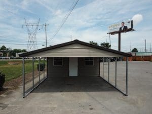 Boxed Eave Utility Carport With Gable