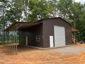 RV Garage With Leanto's On Both Sides