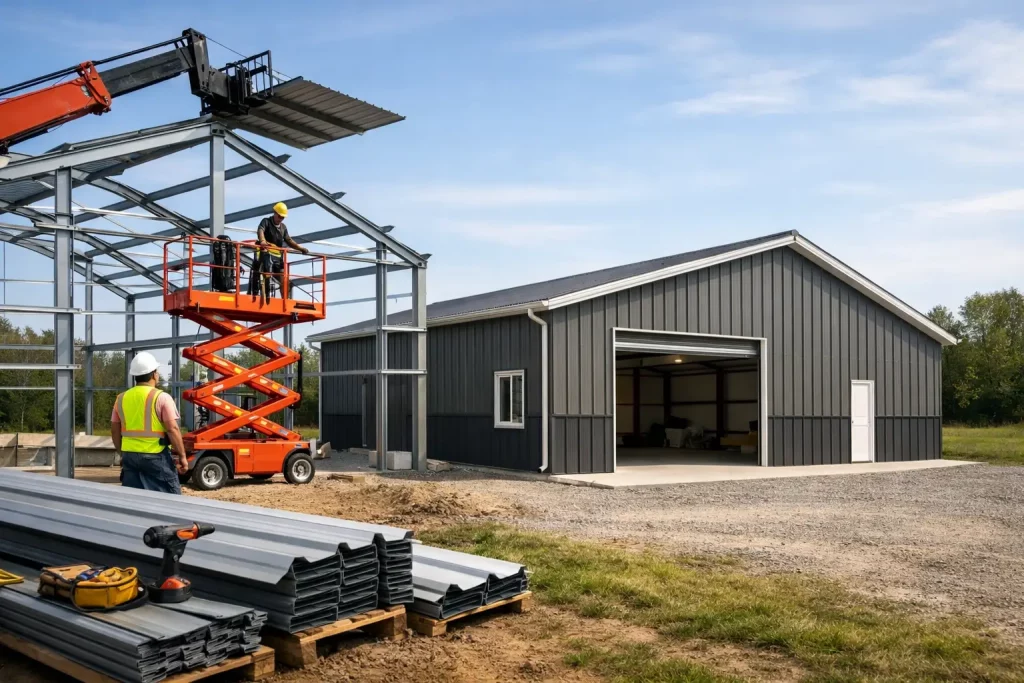 Metal Building with Installation: What to Expect