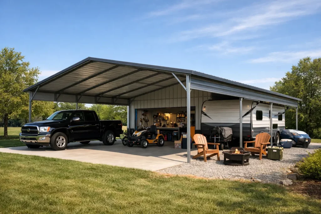 Metal Carports That Fit How You Use Space